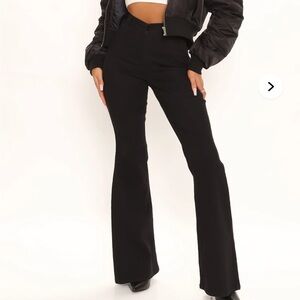 Fashion Nova Black Flare Jeans